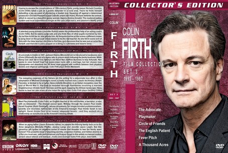Colin Firth Filmography Set 3 1993