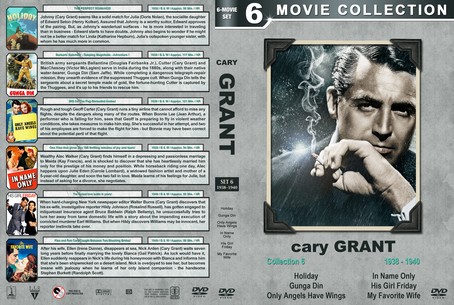 Cary Grant Film Collection Set 6