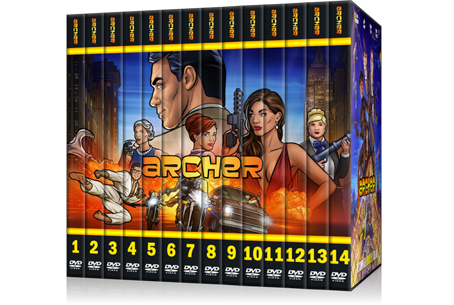 Archer Season 1-14 Set Box