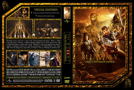 The Mummy Tomb of the Dragon Emperor Mumya Ejder İmparatoru´nun Mezarı Custom Dvd Cover Set English 2008