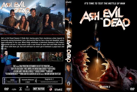 Ash VS Evil Dead dvd cover season 3