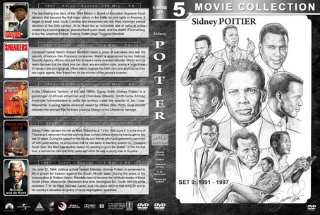 Sidney Poitier Film Collection Set 9