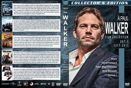 Paul Walker Filmography Collection 5