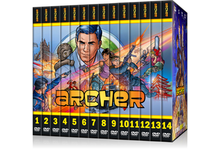 Archer Season 1-14 Set Box