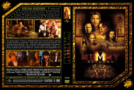 The Mummy Returns Mumya Dönüyor Scan Dvd Cover Set English 2001